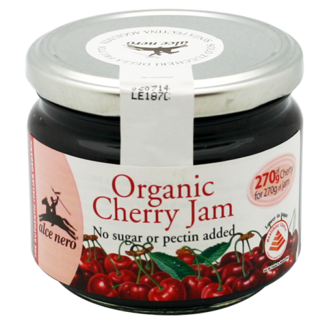 Alce Nero Organic Cherry Jam 270g