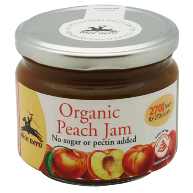 Alce Nero Organic Peach Jam 270g