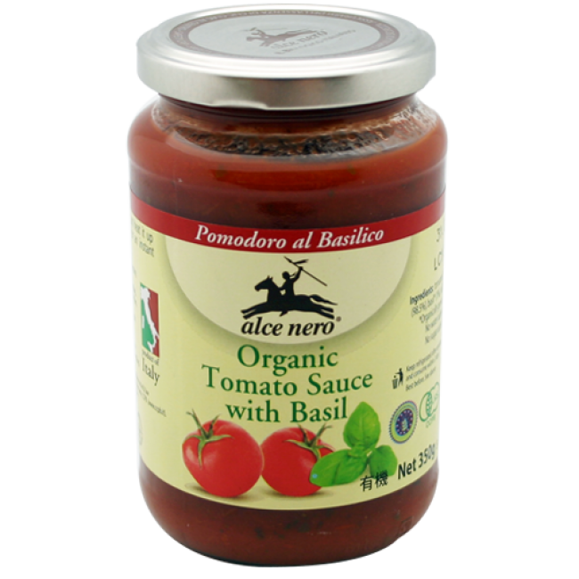 Alce Nero Organic Tomato Sauce with Basil 350g