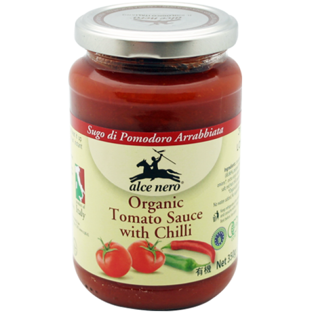 Alce Nero Organic Tomato with Chilli 350g