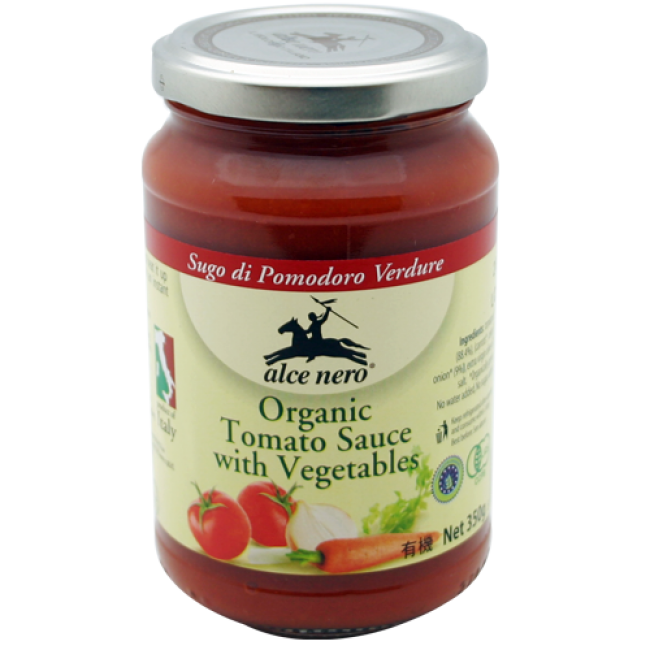 Alce Nero Organic Tomato Sauce with Vegetables 350g
